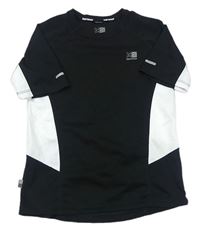 Černo-bílé funkční sportovní tričko s logem zn. Karrimor