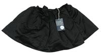 Černá saténová sukně s mašlí zn. Cherokee