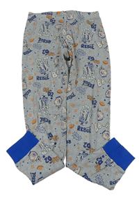Šedé pyžamové kalhoty s obrázky Star Wars zn. H&M