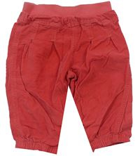 Jahodové manšestrové kalhoty zn. M&Co