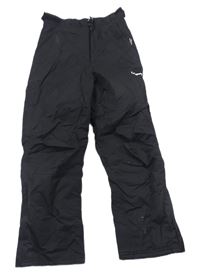 Černé šusťákové zimní funkční kalhoty s logem zn. CAMPRIO