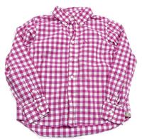 Růžovo-bílá kostkovaná košile zn. H&M