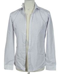 Pánská bílo-fialová puntíkovaná košile zn. Cedarwood State vel. 14,5