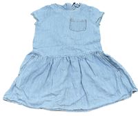 Modré riflové šaty s kapsou zn. M&S