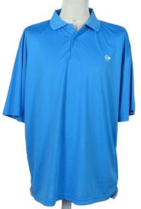 Pánské modré sportovní tričko s límečkem zn. Dunlop 