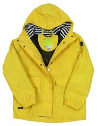 Žlutá šusťáková jarní funkční bunda s kapucí zn. Regatta