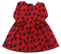 Červené úpletové šaty s Minnie zn. Disney