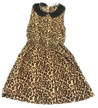 Béžové šaty s leopardím vzorem zn. Generation