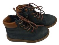 Tmavomodré kotníkové boty  na zip zn. Timberland vel. 23 
