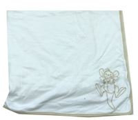 Bílko-béžová deka s klokánkem zn. Disney
