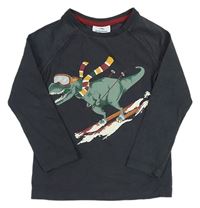 Tmavošedé triko s dinosaurem zn. Tommy Bahama