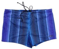 Pánské modro-fialové proužkované nohavičkové plavky zn. Solar 