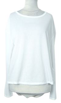 Dámské bílé sportovní průsvitné triko zn. M&S