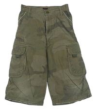 Army plátěné crop kalhoty s kapsami zn. Rebel