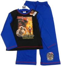 Nové - Modro-tmavomodré pyžamo s potiskem Star Wars