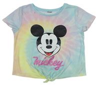 Barevné crop tričko s Mickeym zn. Primark