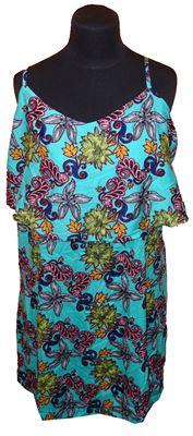 Dámské tyrkysové květované šaty zn. H&M