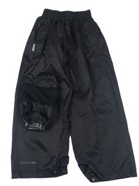 Černé nepromokavé funkční kalhoty + sáček zn. Trespass
