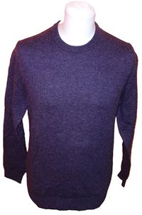 Pánský fialový vlněný svetr zn. Thomas Nash