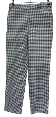 Dámské černo-bílé kostičkované kalhoty zn. Primark 