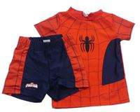 2set- Červeno-modré Uv tričko Spiderman + chlapecké plavky zn. Marvel