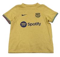 Béžové vzorované sportovní funkční tričko - F.C.B. zn. Nike