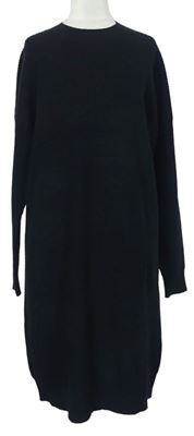 Dámské černé svetrové žebrované šaty zn. s. Oliver 