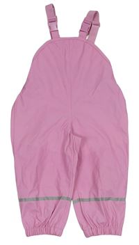 Růžové nepromokavé laclové kalhoty zn. lupilu