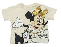 Smetanové tričko s Minnie zn. Disney