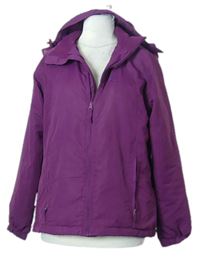 Dámská purpurová šusťáková jarní funkční bunda s kapucí zn. Mountain Warehouse 