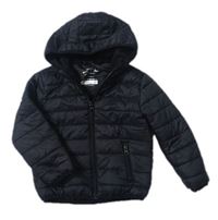Černá šusťáková zimní bunda s kapucí zn. Primark