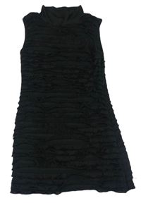 Černé šaty s volánky zn. C&A
