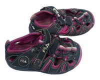 Šedo-růžové outdoorové sandály zn. Fila vel. 22