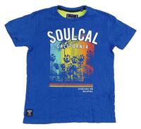 Modré tričko s potiskem zn. Soulcal&Co