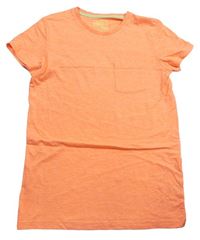 Neonově oranžové tričko s kapsou zn. Urban 
