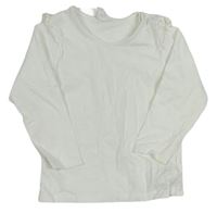 Bílé triko s volánky zn. H&M