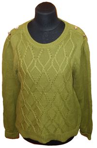 Dámský zelený svetr zn. Oasis