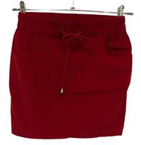 Dámská červená manšestrová sukně zn. FishBone 