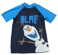 Tmavomodro-modré UV tričko s Olafem zn. Disney
