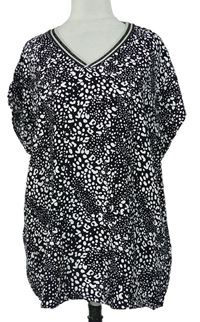 Dámská černo-bílá vzorovaná halenka zn. Laura Torelli 