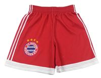 Malinové fotbalové kraťasy s pruhy - FC Bayern München 