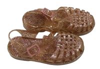 Růžové třpytivé gumové boty do vody zn. George vel. 28