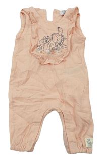 Meruňkové laclové kalhoty Bambi s volány zn. Primark