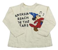 Krémové triko s Mickeym zn. Zara