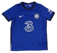 Safírové vzorované fotbalové tričko - Chelsea zn. Nike