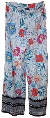 Dámské barevné květované volné kalhoty zn. F&F