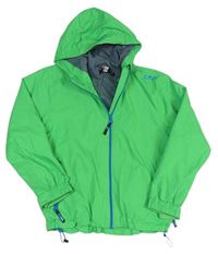 Zelená šusťáková podzimní funkční bunda s kapucí zn. CMP
