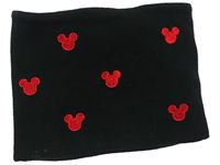 Černý fleecový nákrčník s Mickey Mousem zn. Disney