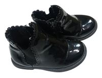 Černé lesklé kotníkové boty zn. George, vel. 24
