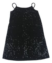 Černé třpytivé flitrové šaty zn. Primark